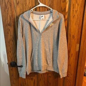 Nike Heather Gray Half-Zip Sweatshirt